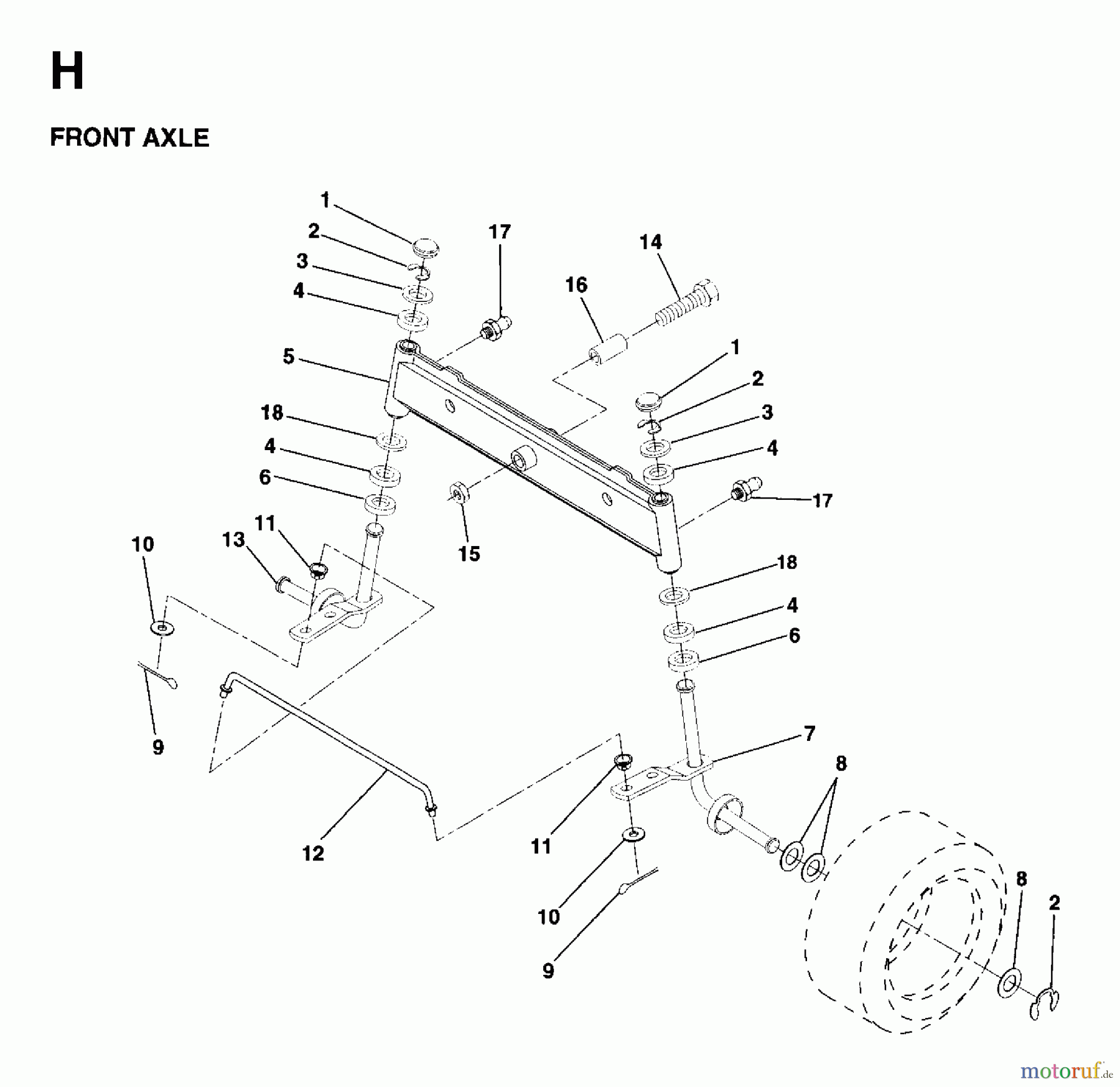 Jonsered Rasen und Garten Traktoren LR11 (954130002) - Jonsered 36