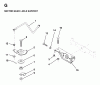 Jonsered LR11 (954130002) - 36" Lawn & Garden Tractor (1997-04) Ersatzteile SECTOR GEAR / AXLE SUPPORT