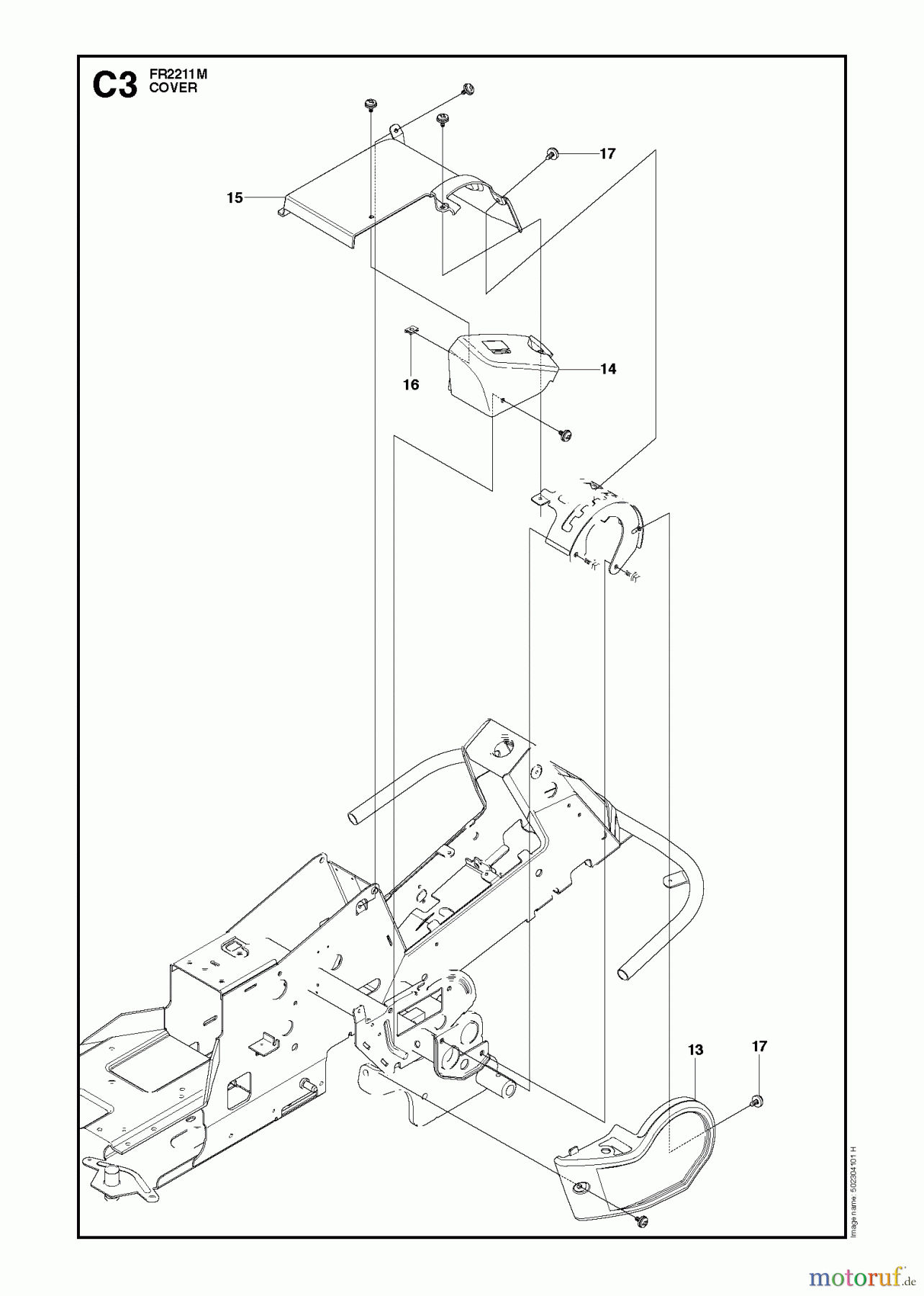 Jonsered Reitermäher FR2211 M (965190201) - Jonsered Rear-Engine Riding Mower (2010-06) COVER #1