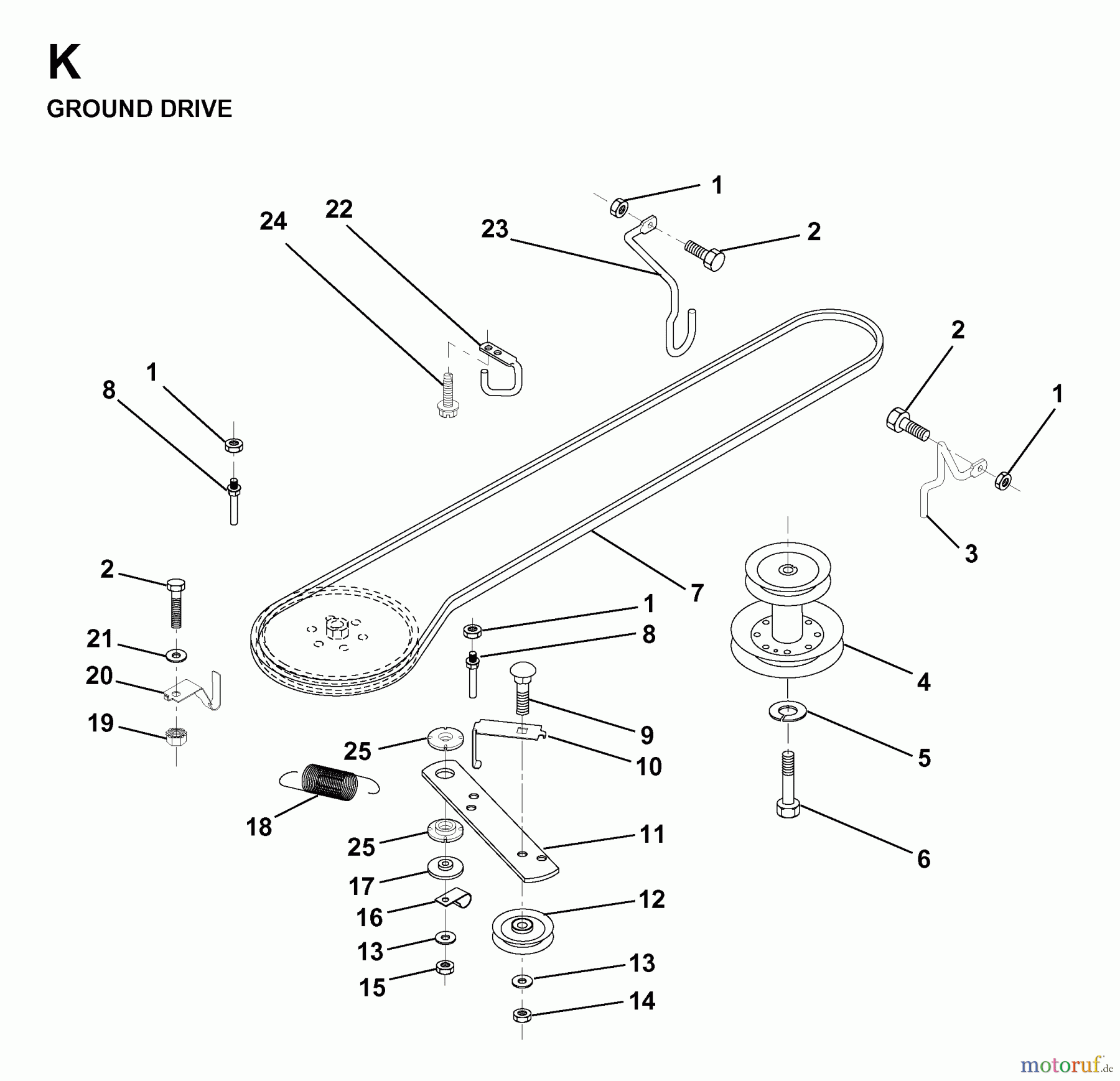  Jonsered Rasen  und Garten Traktoren LR11 (TEC36) - Jonsered Lawn & Garden Tractor (1998-04) DRIVE