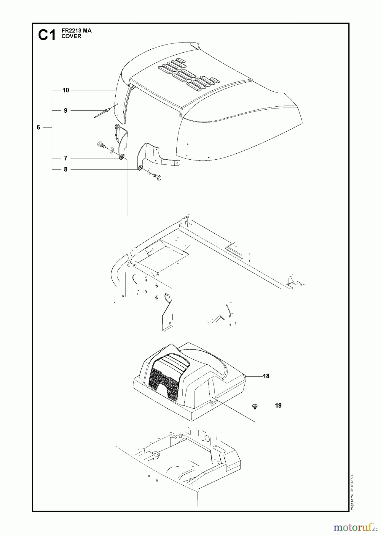 Jonsered Reitermäher FR2213 MA (965190301) - Jonsered Rear-Engine Riding Mower (2009-04) COVER #3