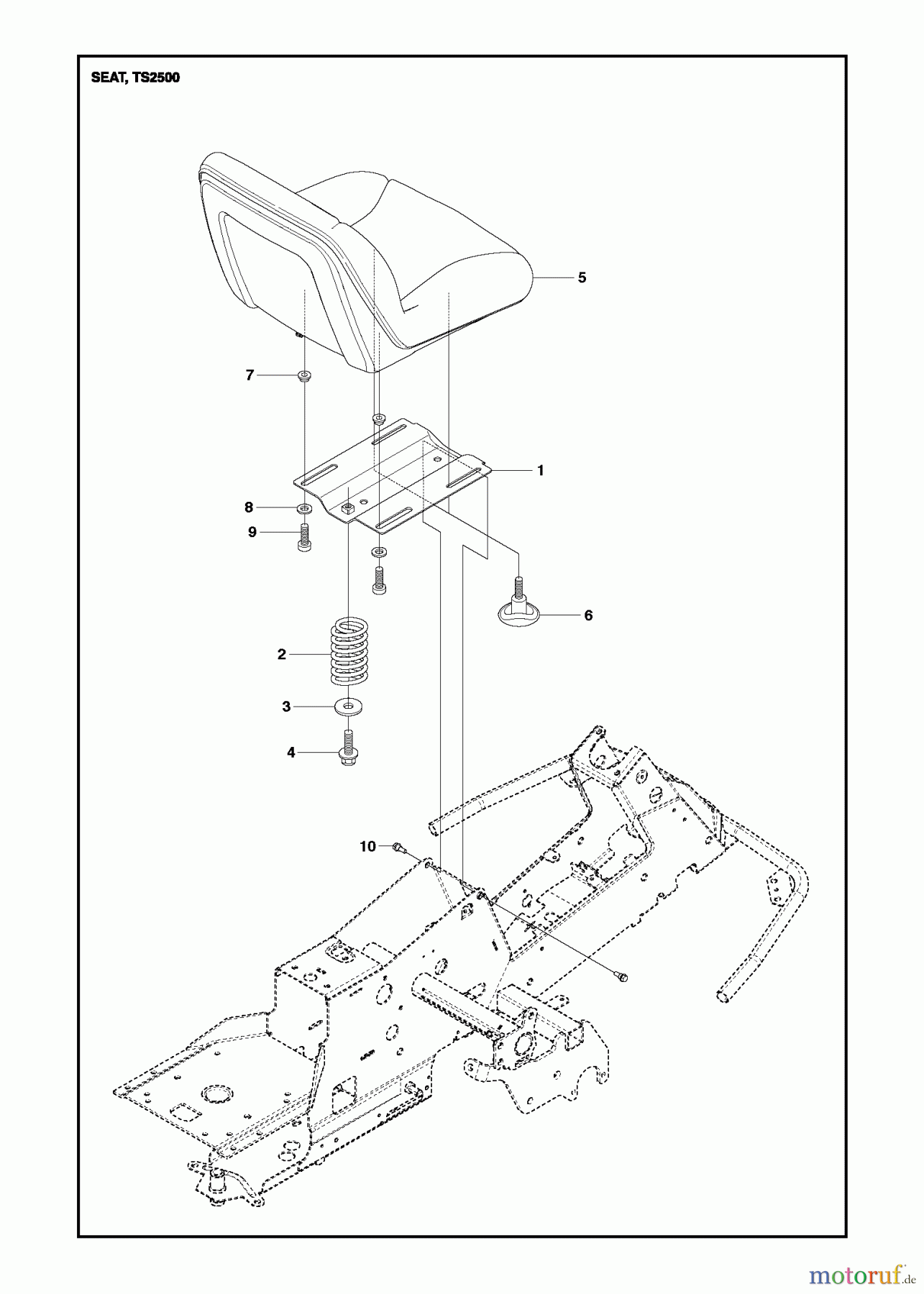  Jonsered Reitermäher FR2216 MA (967179001) - Jonsered Rear-Engine Riding Mower (2013) SEAT