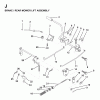 Jonsered LR12 (1998-04) - Lawn & Garden Tractor (Canada) Ersatzteile BRAKE / REAR MOWER LIFT