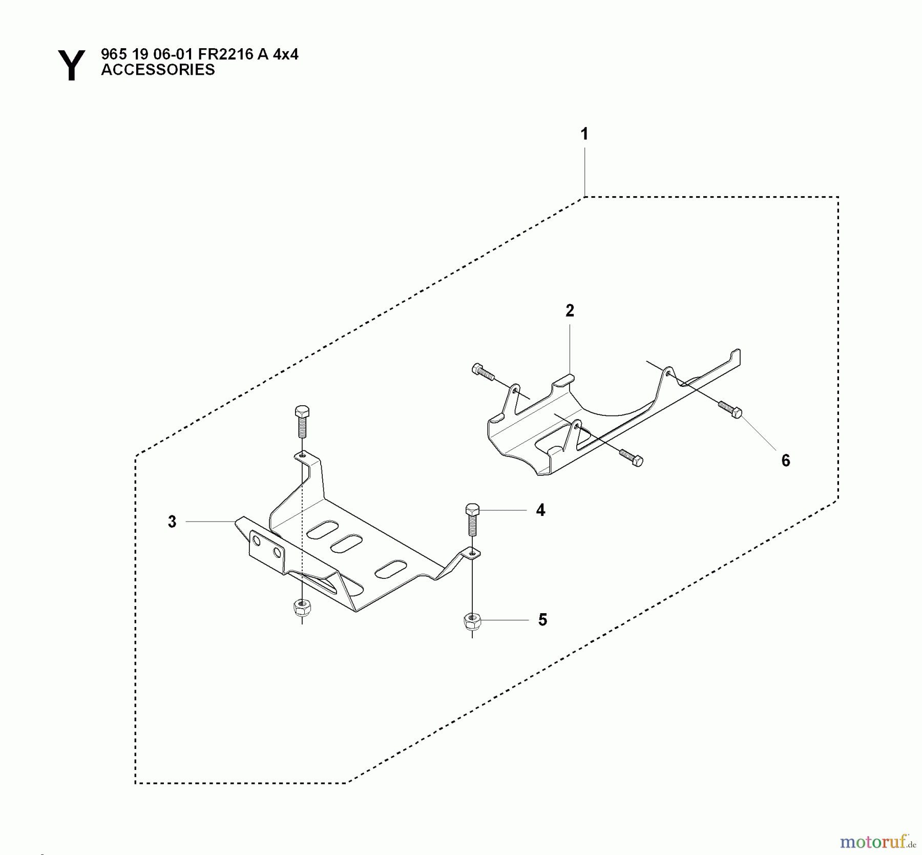 Jonsered Reitermäher FR2216 A 4X4 - Jonsered Rear-Engine Riding Mower (2008-01) ACCESSORIES