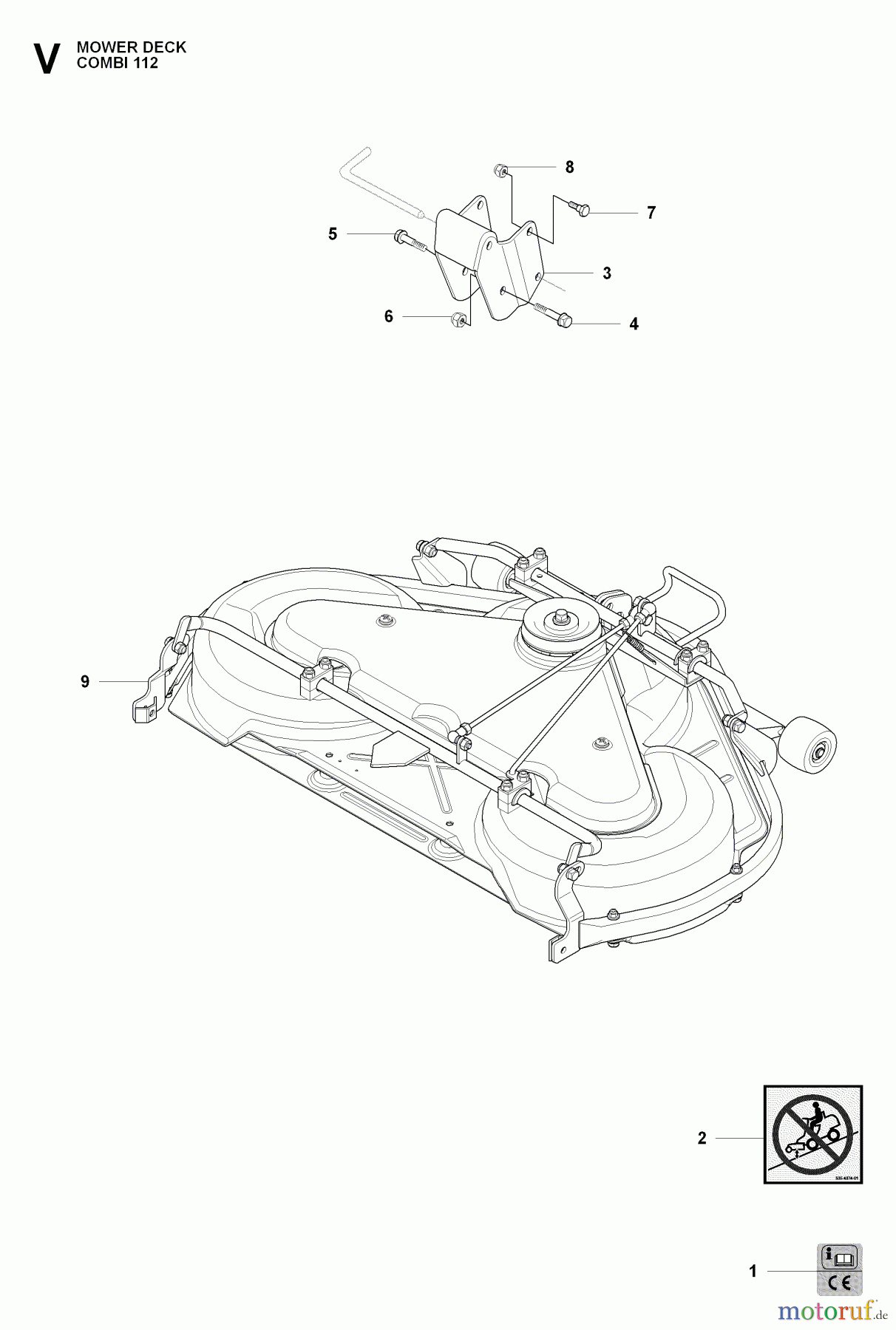 Jonsered Reitermäher FR2216 A 4X4 - Jonsered Rear-Engine Riding Mower (2009-04) 44 /112CM CUTTING DECK #2