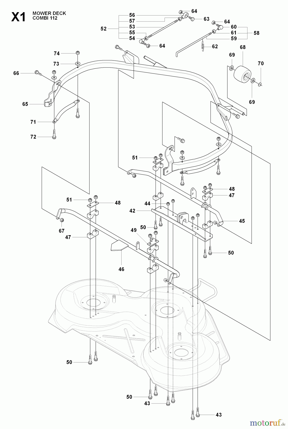 Jonsered Reitermäher FR2216 A 4X4 - Jonsered Rear-Engine Riding Mower (2009-04) 44 /112CM CUTTING DECK #3