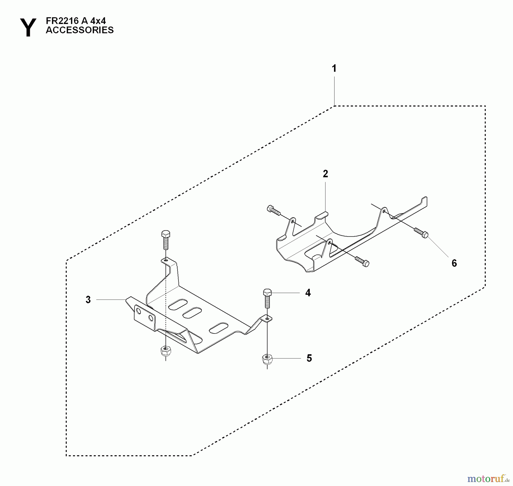 Jonsered Reitermäher FR2216 A 4X4 - Jonsered Rear-Engine Riding Mower (2009-04) ACCESSORIES