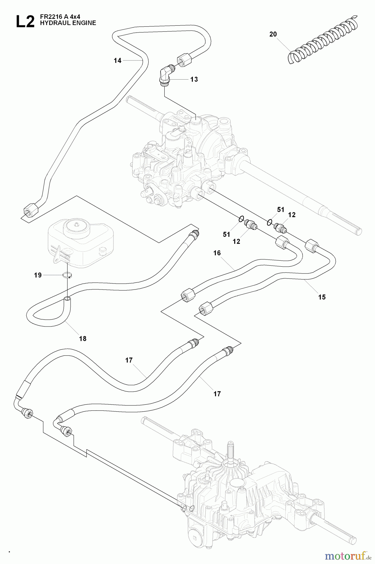 Jonsered Reitermäher FR2216 A 4X4 - Jonsered Rear-Engine Riding Mower (2009-04) HOOD #3