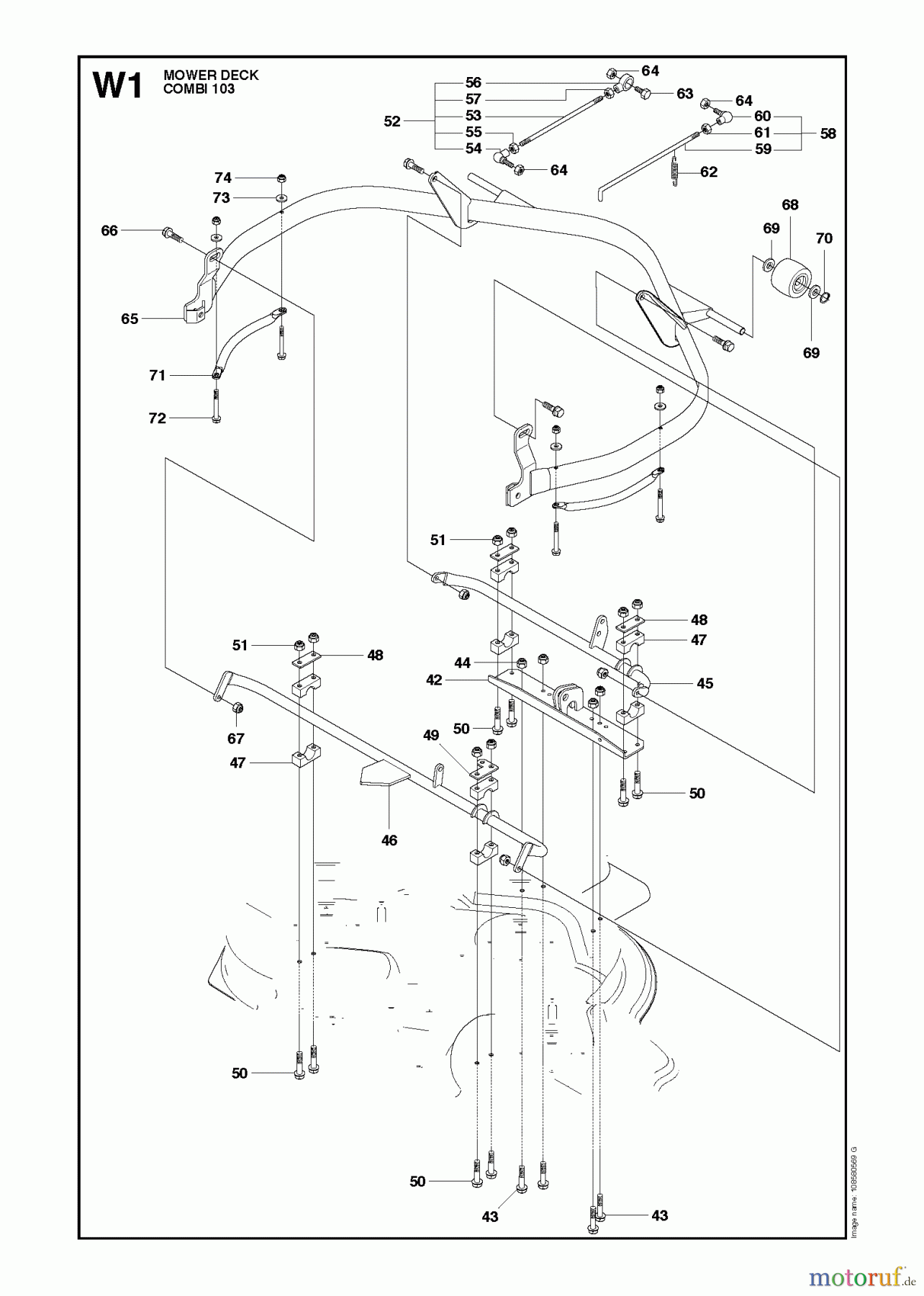 Jonsered Reitermäher FR2216 A2 (966862901) - Jonsered Rear-Engine Riding Mower (2009-02) 103CM CUTTING DECK #1