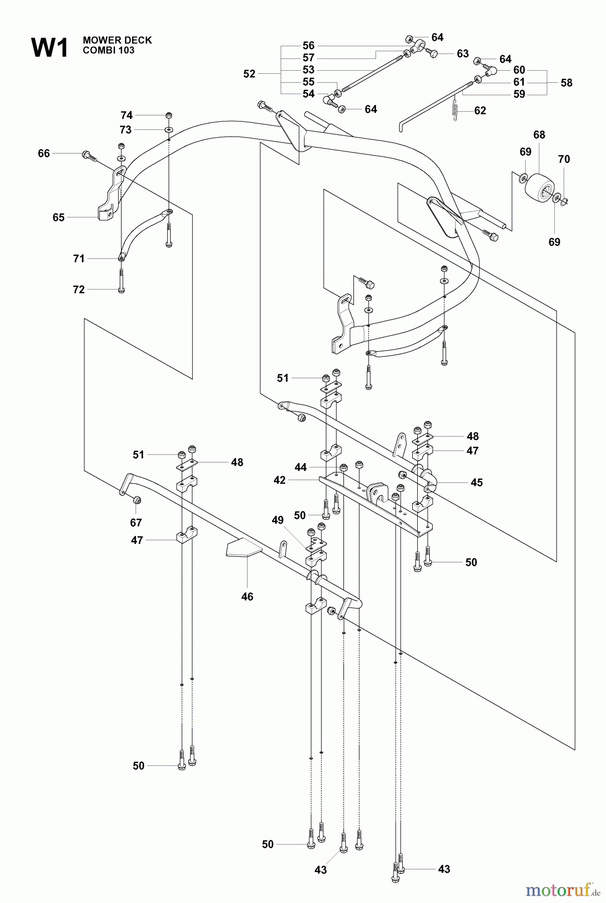  Jonsered Reitermäher FR2216 A2 4X4 (965190701) - Jonsered Rear-Engine Riding Mower (2009-02) 103CM CUTTING DECK #1