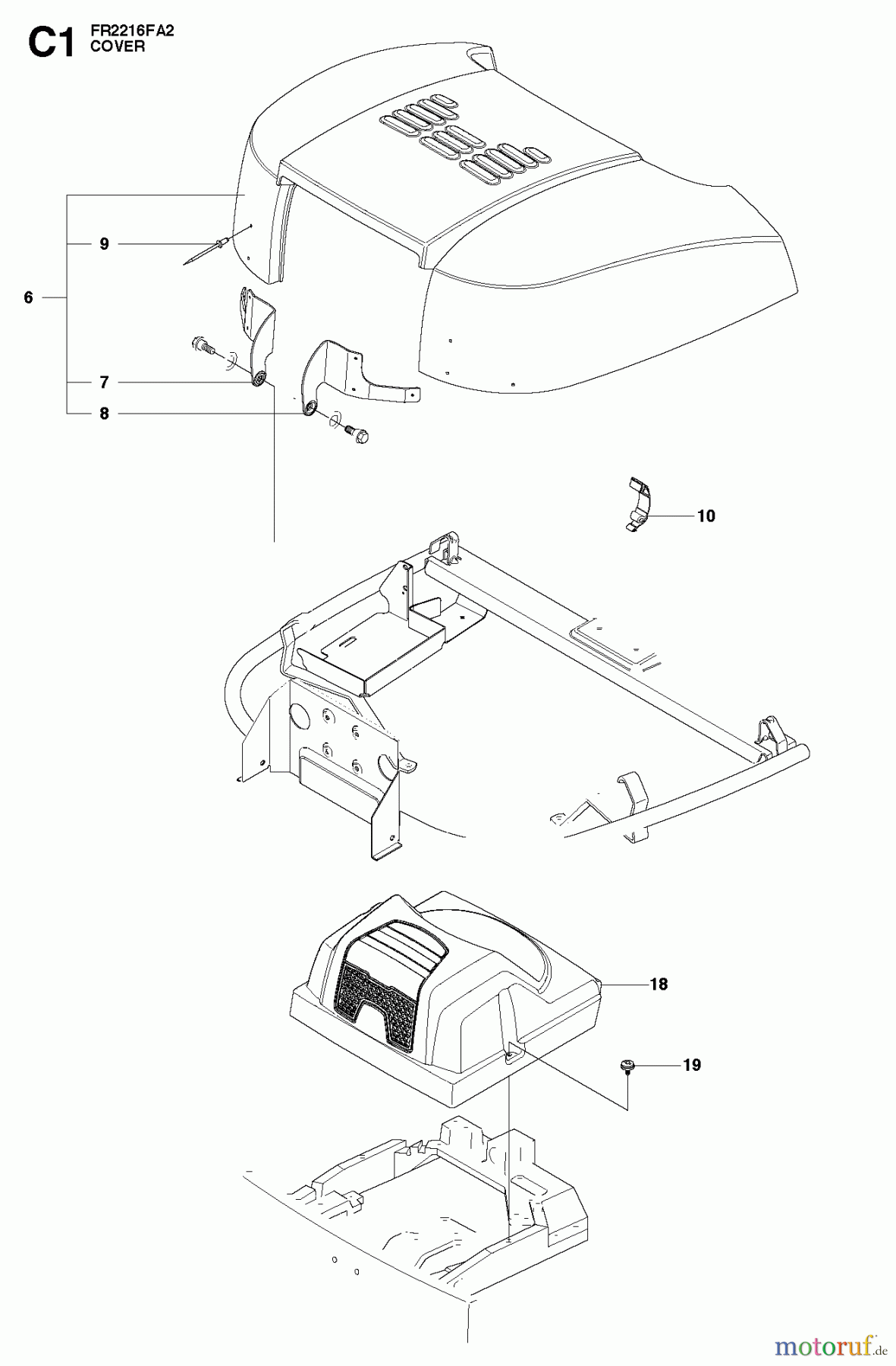  Jonsered Reitermäher FR2216 FA2 (966415101) - Jonsered Rear-Engine Riding Mower (2010-07) COVER #2