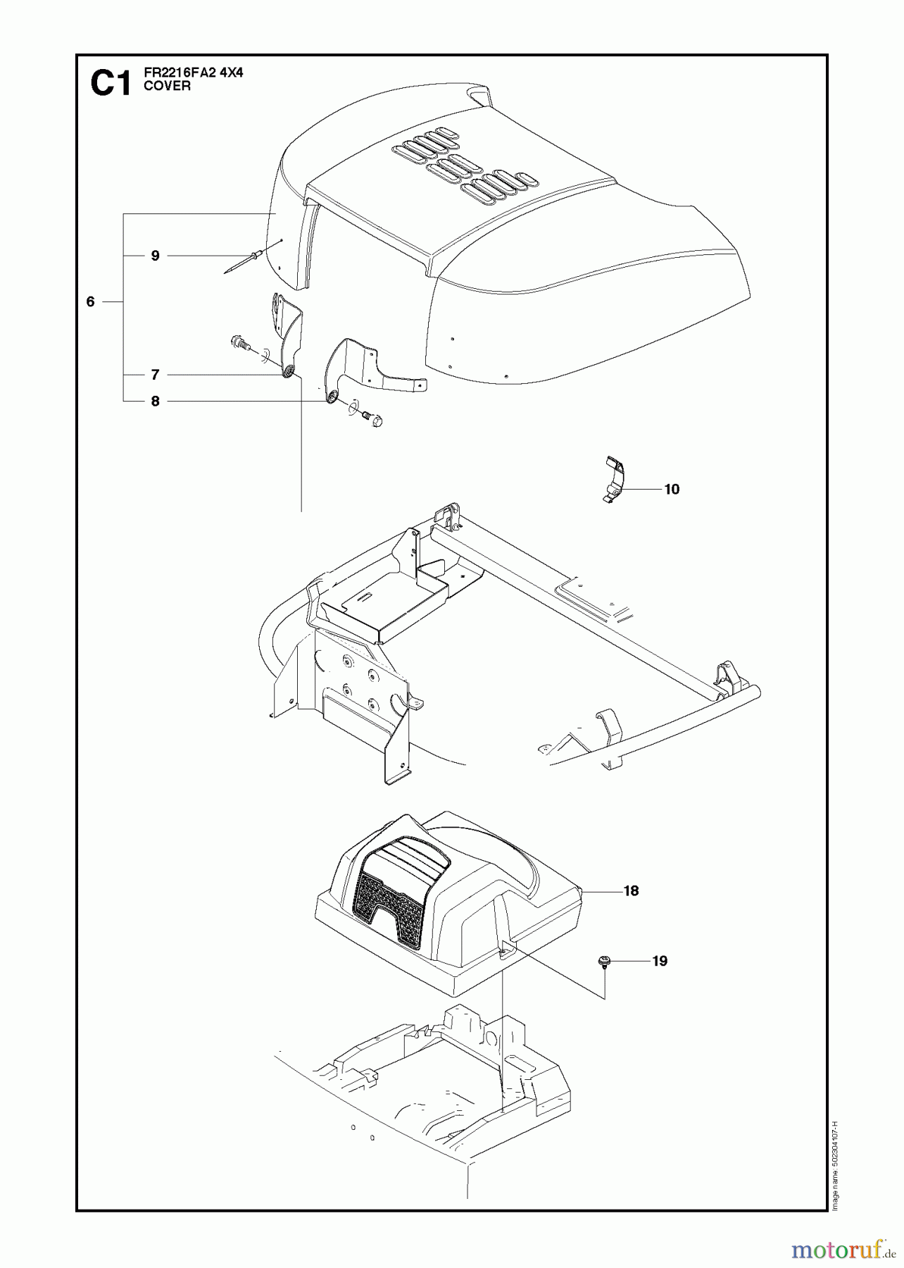  Jonsered Reitermäher FR2216 FA2 4x4 (966415201) - Jonsered Rear-Engine Riding Mower (2010-03) COVER #1