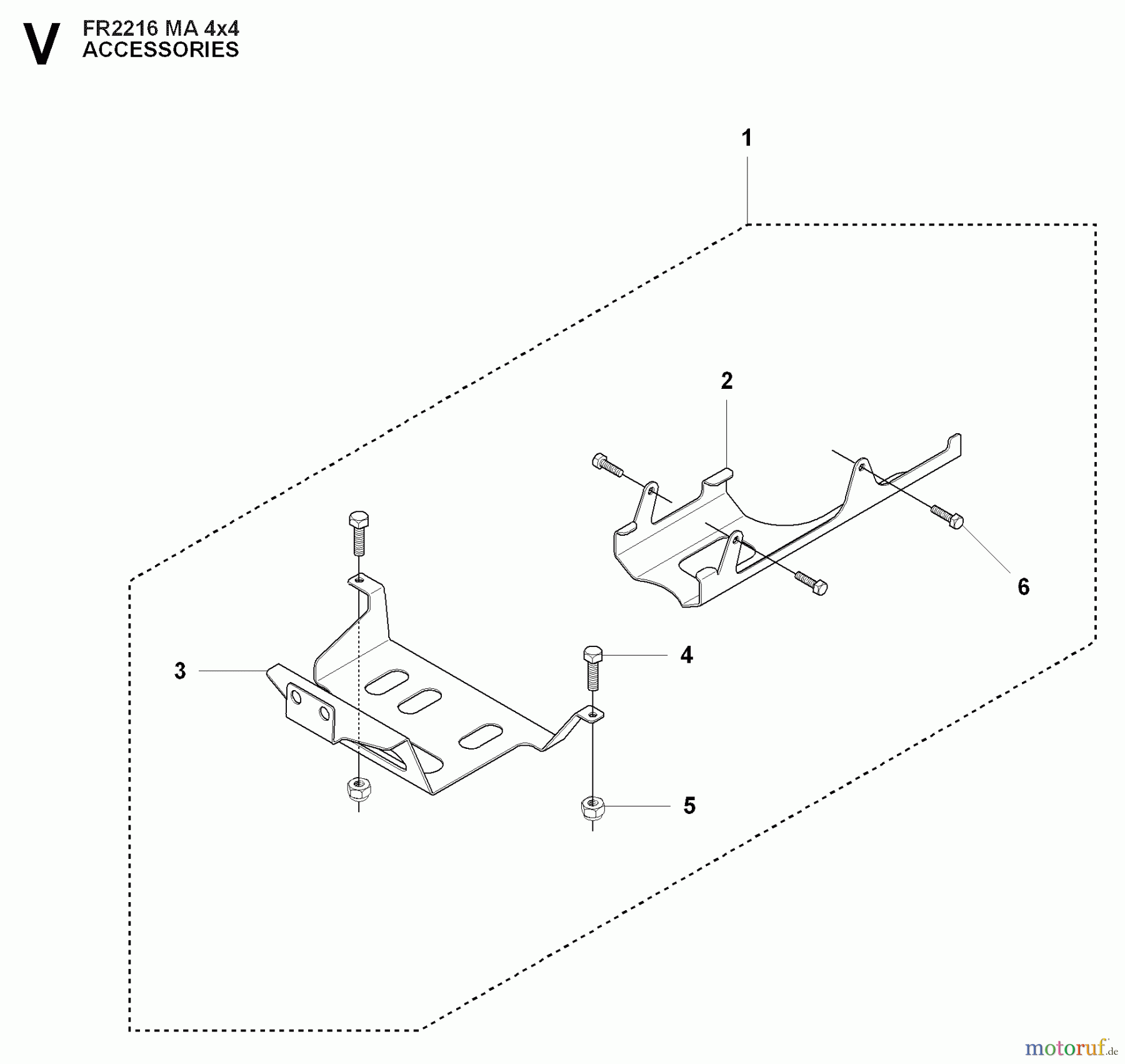 Jonsered Reitermäher FR2216 MA 4x4 (965190401) - Jonsered Rear-Engine Riding Mower (2009-04) ACCESSORIES