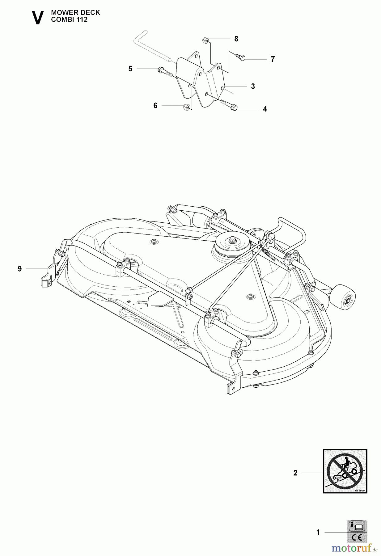 Jonsered Reitermäher FR2218 A 4X4 (966978601) - Jonsered Rear-Engine Riding Mower (2009-02) 44 /112CM CUTTING DECK #2