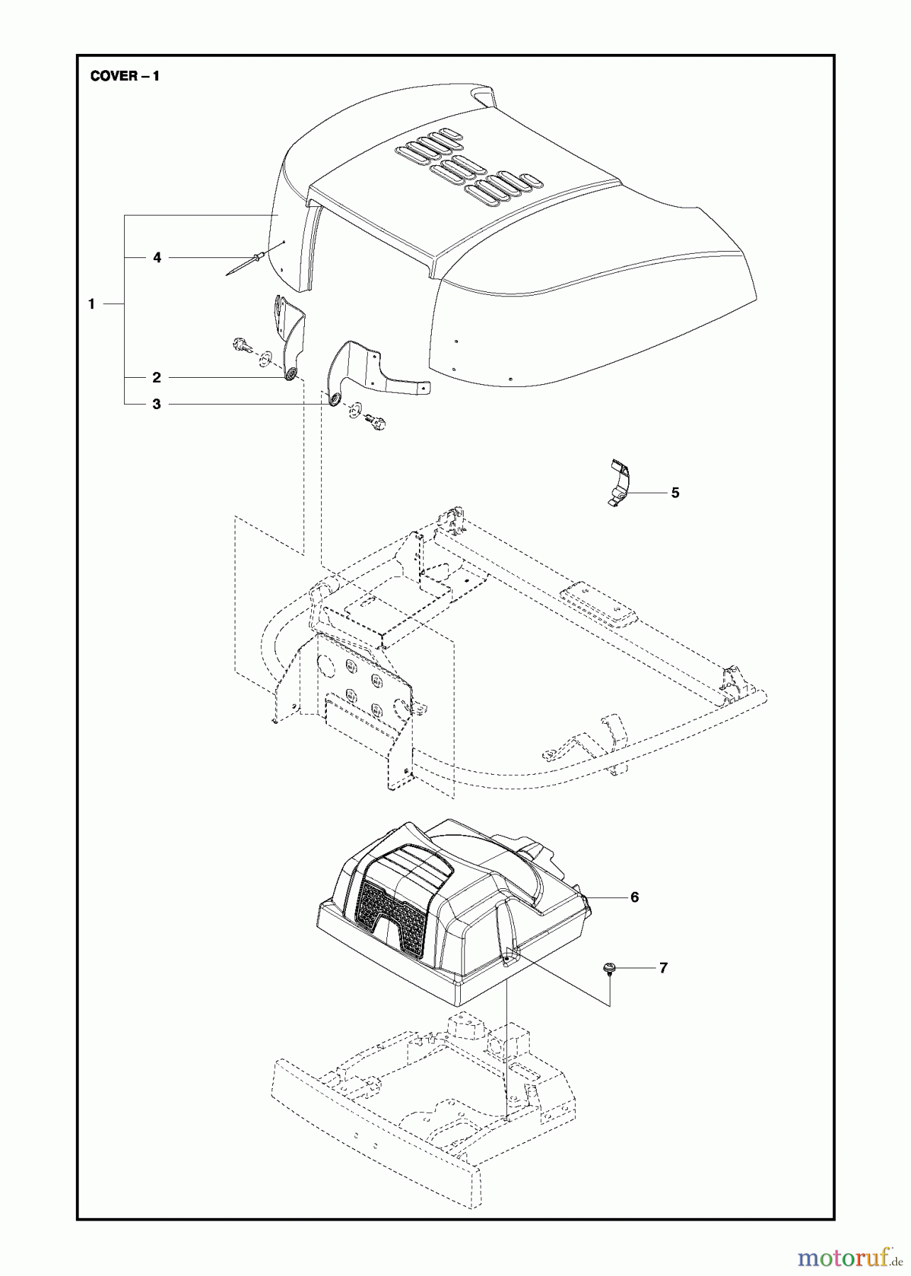 Jonsered Reitermäher FR2218 FA2 4x4 (967179401) - Jonsered Rear-Engine Riding Mower (2013) COVER #3