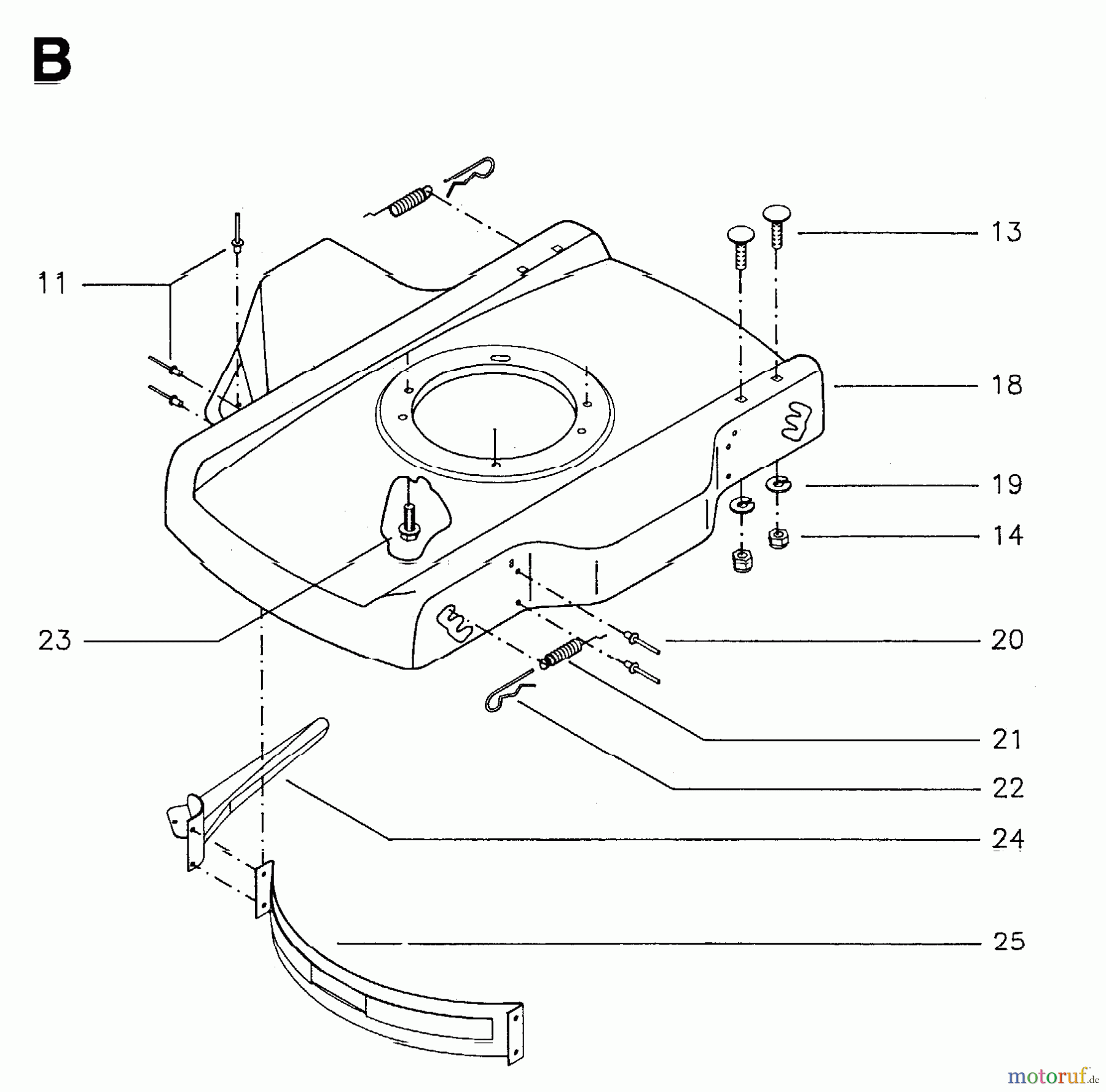 Jonsered Rasenmäher 400 S - Jonsered Walk-Behind Mower (1997-01) FRAME