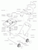 Jonsered 500 M (964466047) - Walk-Behind Mower (1998-05) Ersatzteile PRODUCT COMPLETE #2