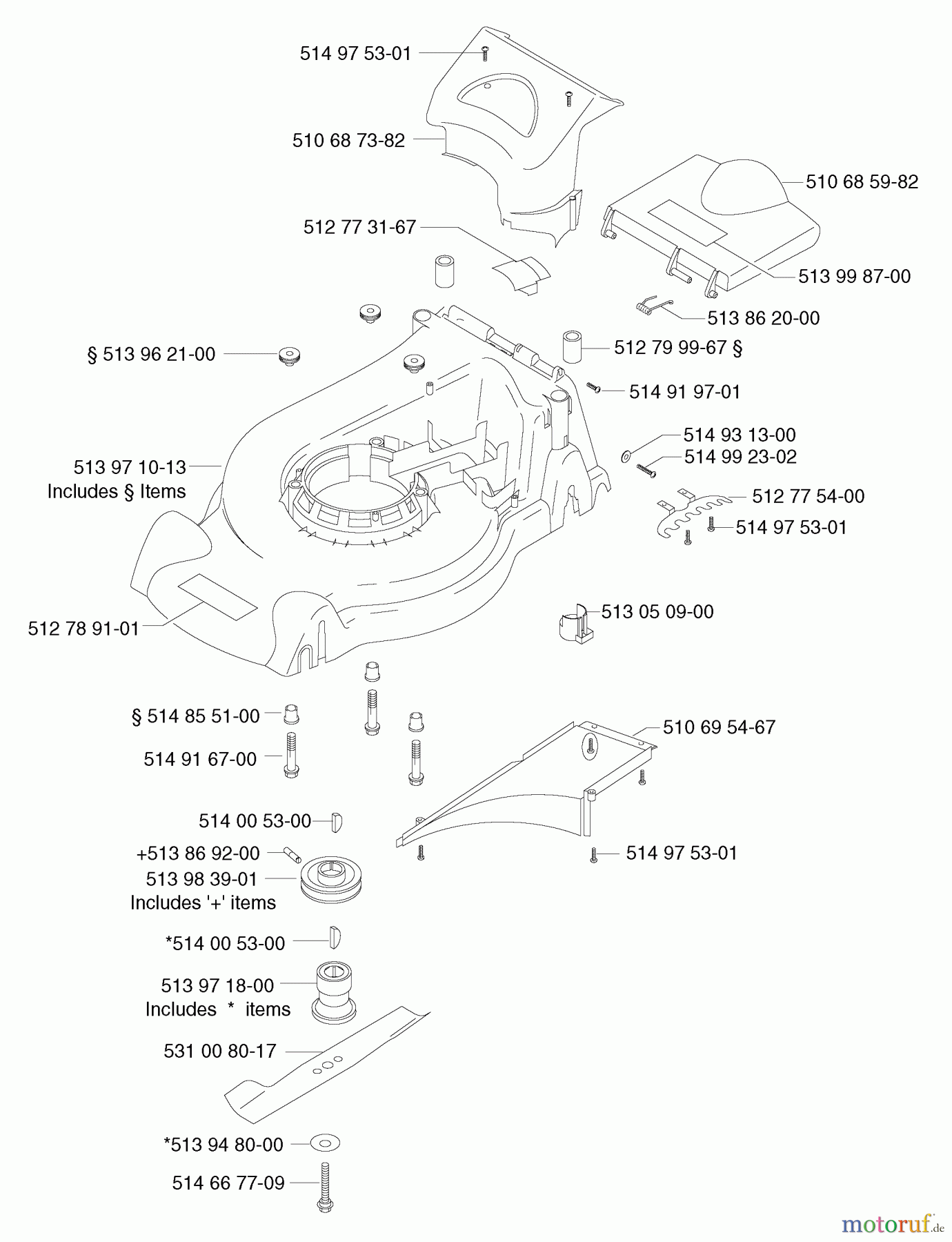 Jonsered Rasenmäher 580 RD - Jonsered Walk-Behind Mower (2001-03) CHASSIS / FRAME
