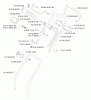 Jonsered 580 RDE - Walk-Behind Mower (2001-03) Ersatzteile HANDLE CONTROLS