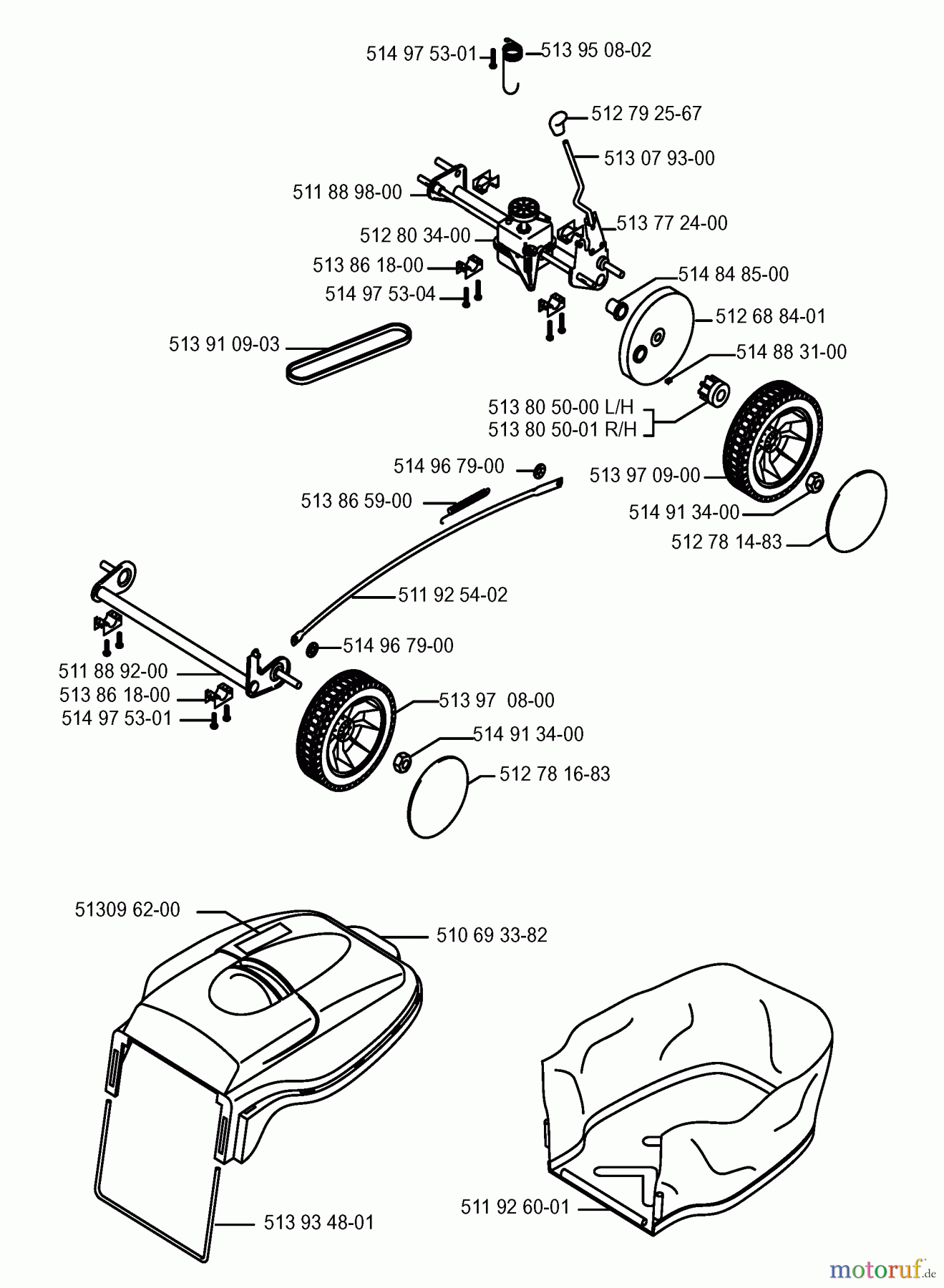 Jonsered Rasenmäher LM2146CD - Jonsered Walk-Behind Mower (2003-01) DRIVE #3