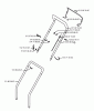 Jonsered LM2146CD - Walk-Behind Mower (2003-01) Ersatzteile HANDLE CONTROLS #1