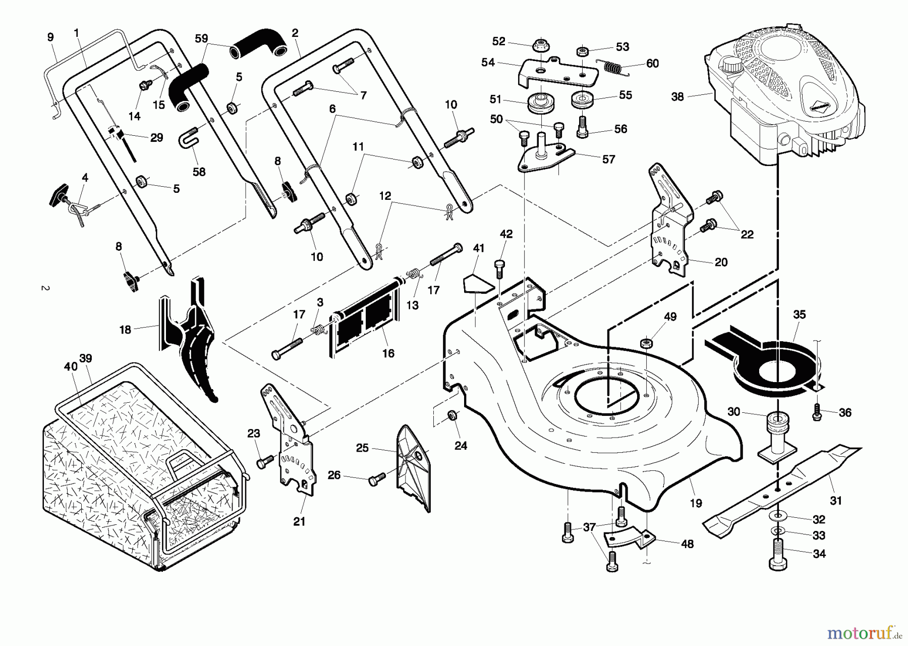  Jonsered Rasenmäher LM2153C (96141006601) - Jonsered Walk-Behind Mower (2007-03) PRODUCT COMPLETE