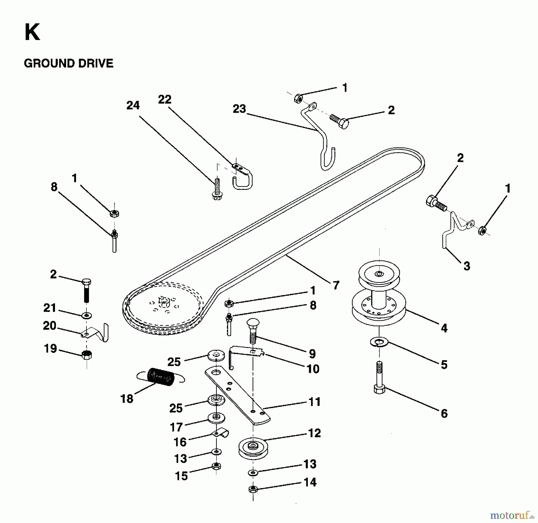 Jonsered Rasen und Garten Traktoren LR12U (954820181) - Jonsered 36
