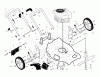 Jonsered LM2153CMDA (96141022101) - Walk-Behind Mower (2010-04) Ersatzteile FRAME ENGINE