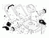 Jonsered LM2155MD (96121001901) - Walk-Behind Mower (2009-11) Ersatzteile FRAME ENGINE