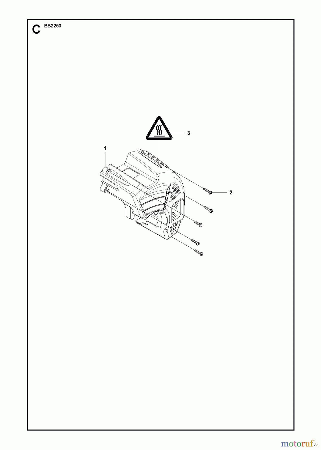 Jonsered Sonstiges BB2250 - Jonsered Blower/Vacuum (2009-09) CYLINDER COVER