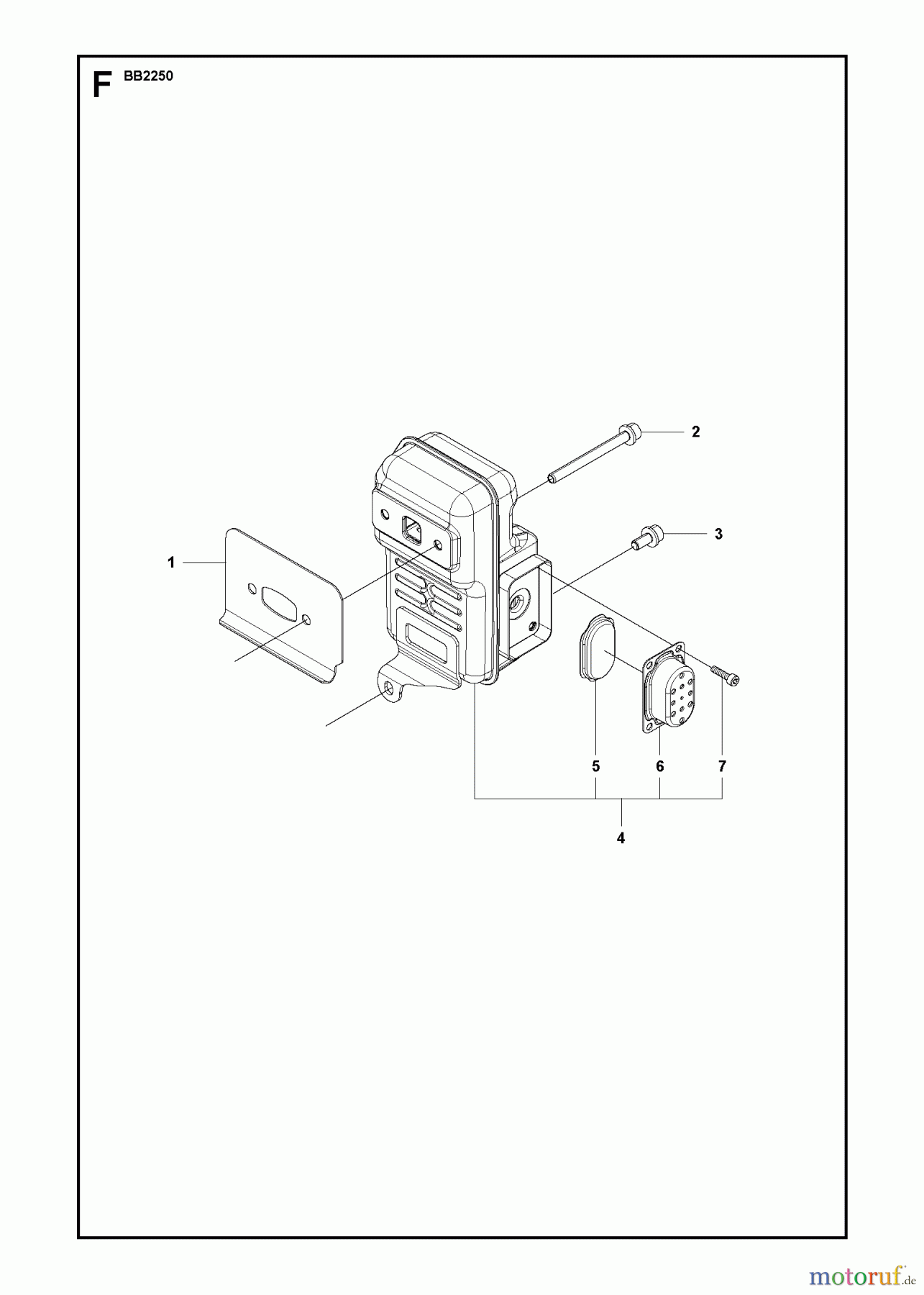 Jonsered Sonstiges BB2250 - Jonsered Blower/Vacuum (2009-09) MUFFLER