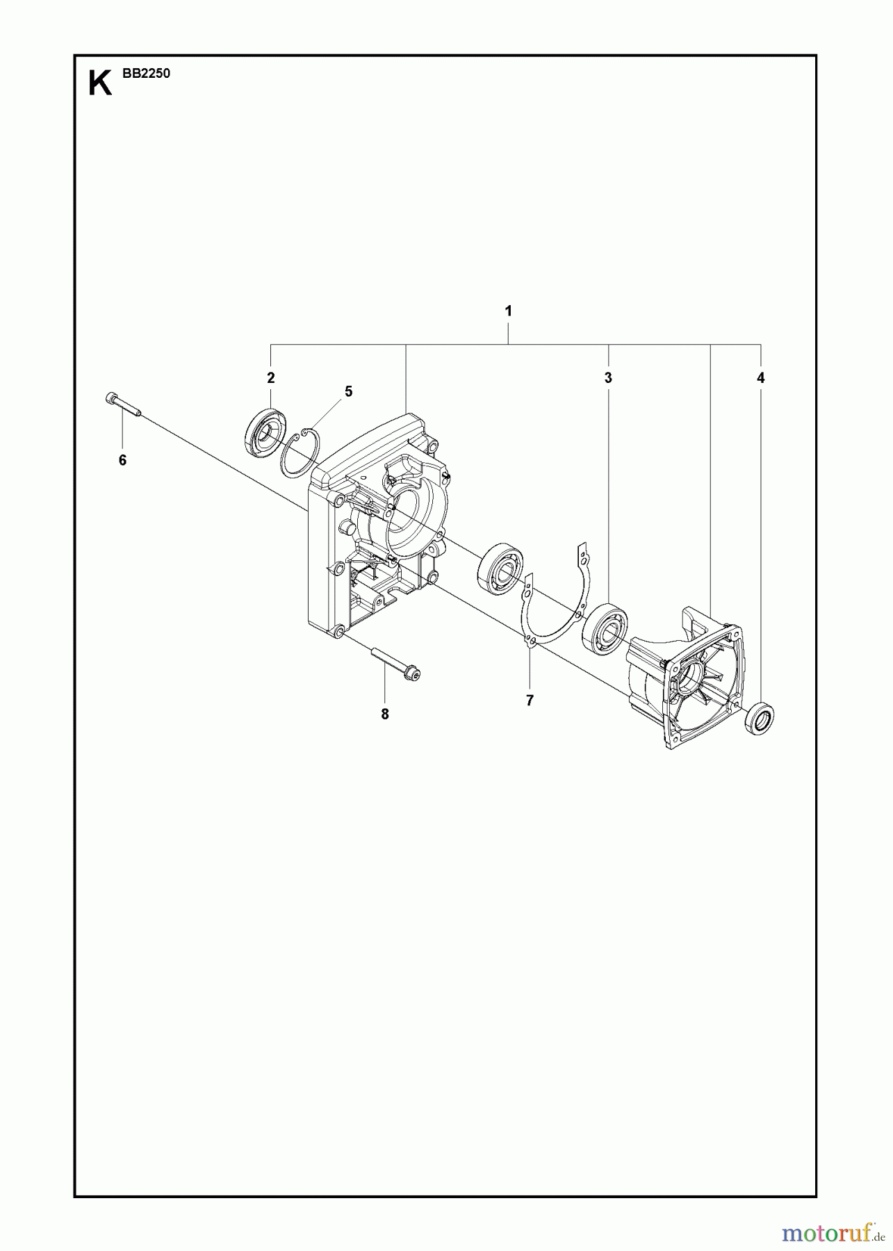  Jonsered Sonstiges BB2250 - Jonsered Blower/Vacuum (2009-09) PISTON CRANKSHAFT