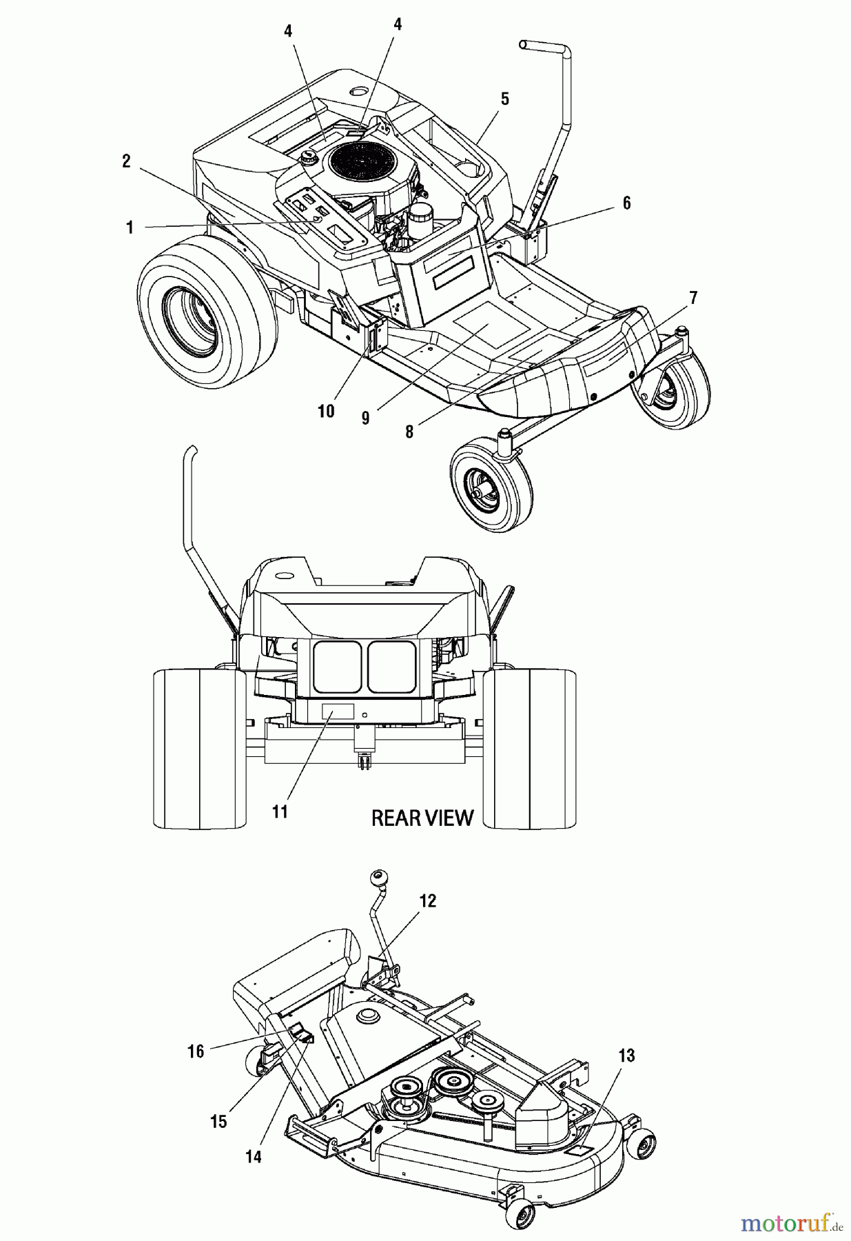 Murray Nullwendekreismäher, Zero-Turn 107.277720 (2690428) - Craftsman ZT 7000, 20HP Kohler w/44
