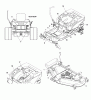 Murray 107.277880 (2690640) - Craftsman ZTS7500, 20HP Kohler w/44" Mower Deck (2007) (Sears) Ersatzteile Decals Group (D987613_987614)