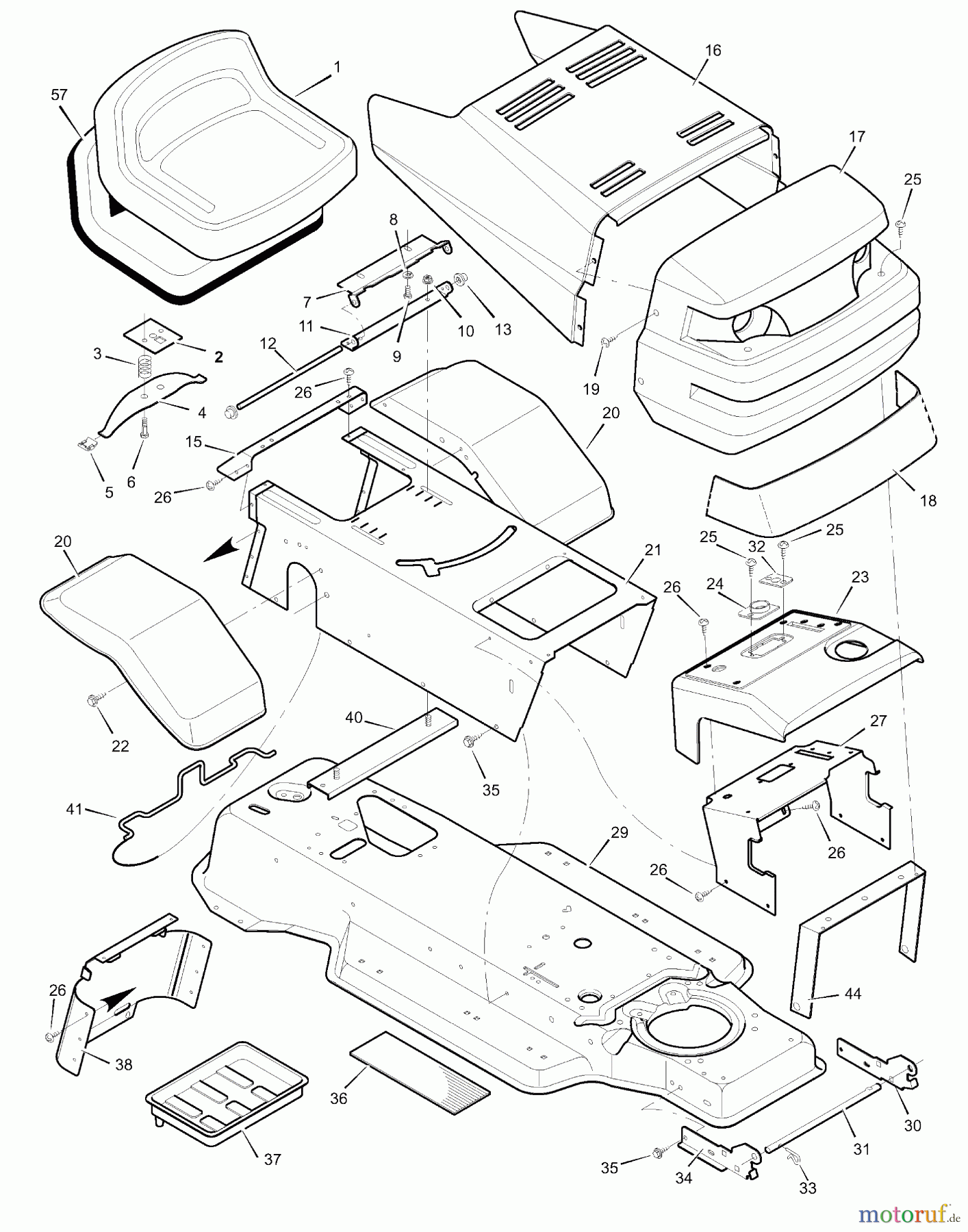  Murray Rasen- und Gartentraktoren 38715A - Murray 38