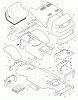 Murray 38715A - 38" Lawn Tractor (1999) Ersatzteile Chassis & Hood