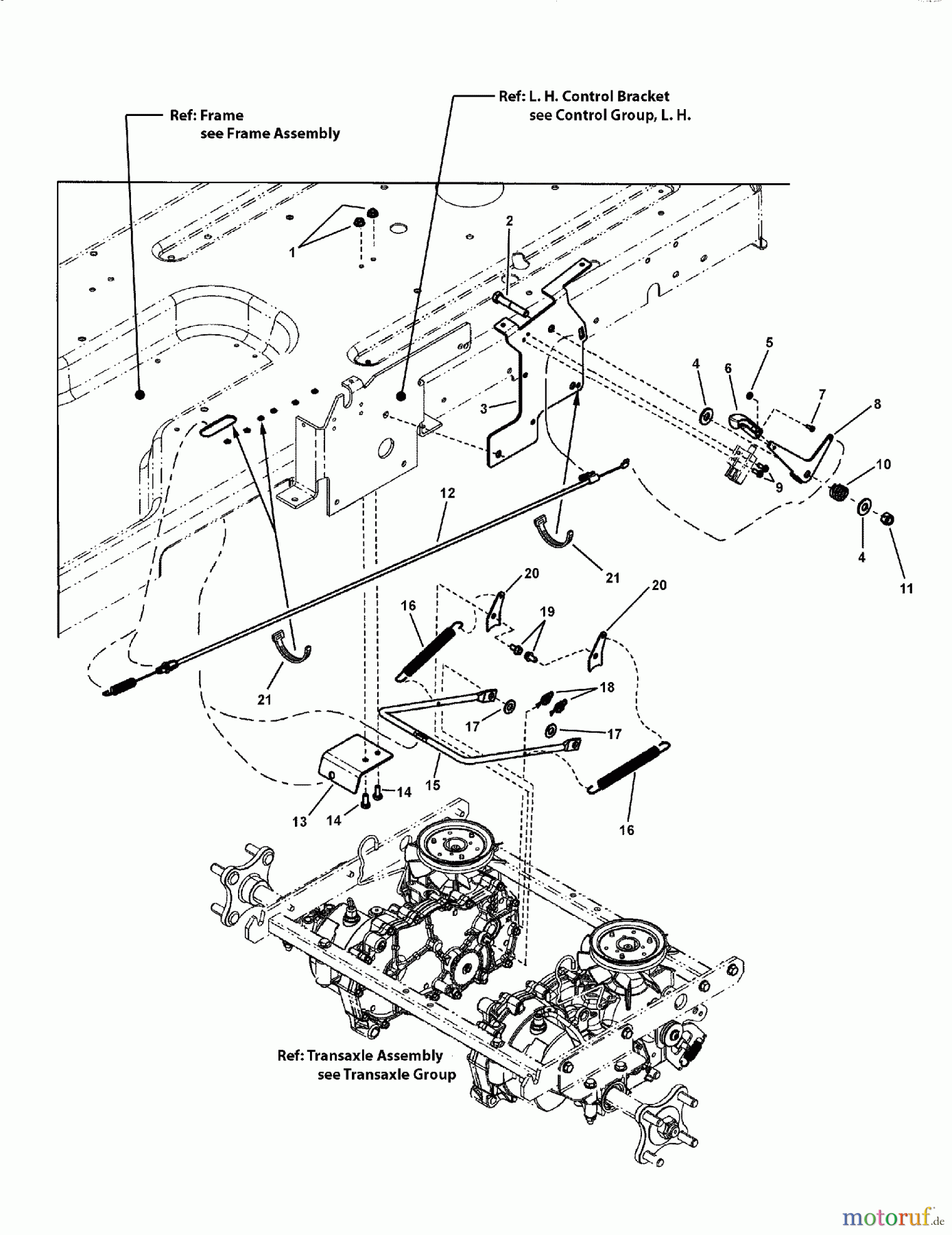 Murray Nullwendekreismäher, Zero-Turn 107.280063 (7800753A) - Craftsman ZTS7000, 21HP B&S w/42