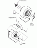 Murray 107.280072 (7800690ASN) - Craftsman ZTS7000, 285Z, 26HP B&S w/52" Mower Deck (2011) (Sears) Ersatzteile Wheel & Tire Group