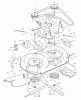 Murray 38715A - 38" Lawn Tractor (1999) Ersatzteile Mower Housing