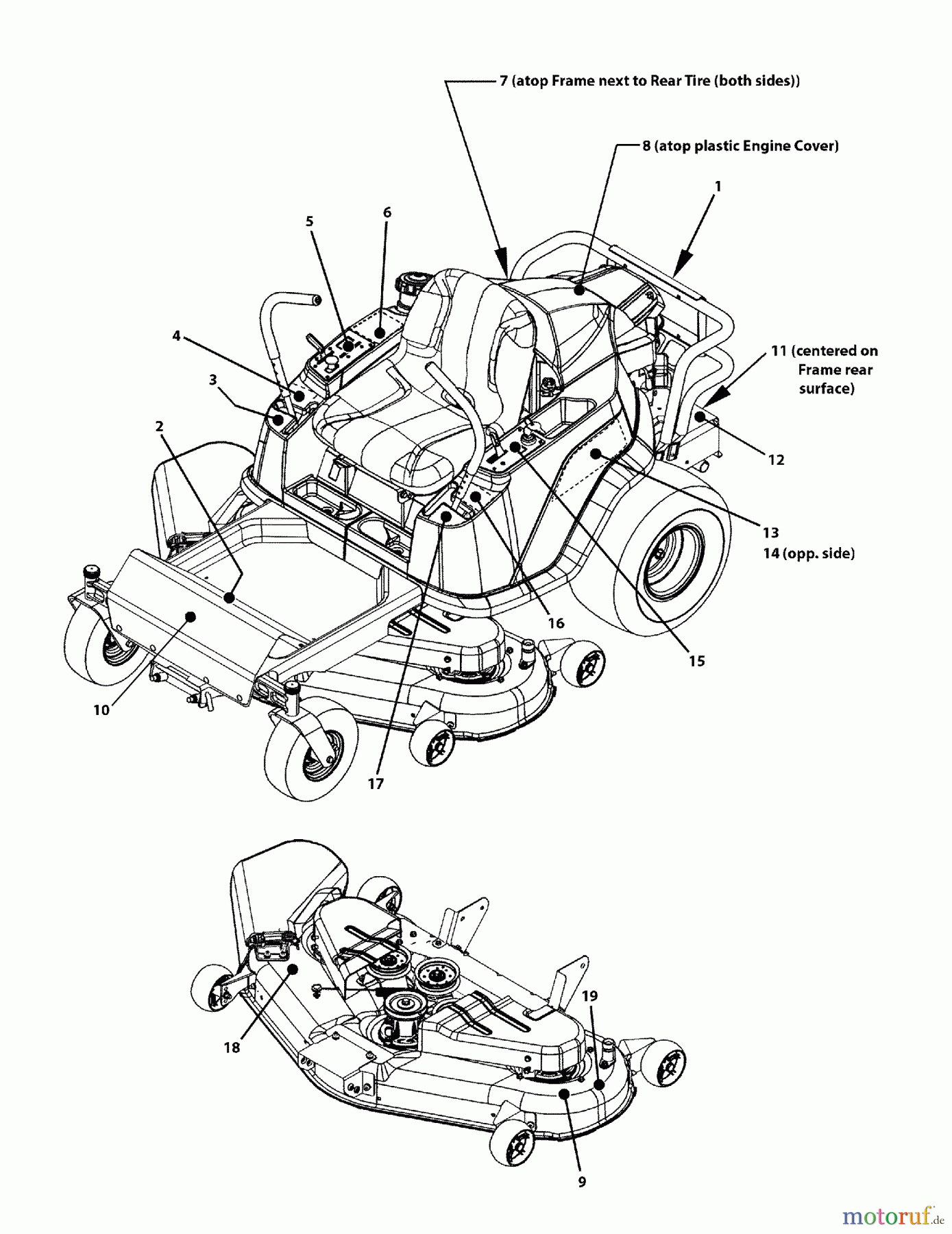 Murray Nullwendekreismäher, Zero-Turn 107.280070 (7800690SN) - Craftsman ZTS7000, 285Z, 26HP B&S w/52