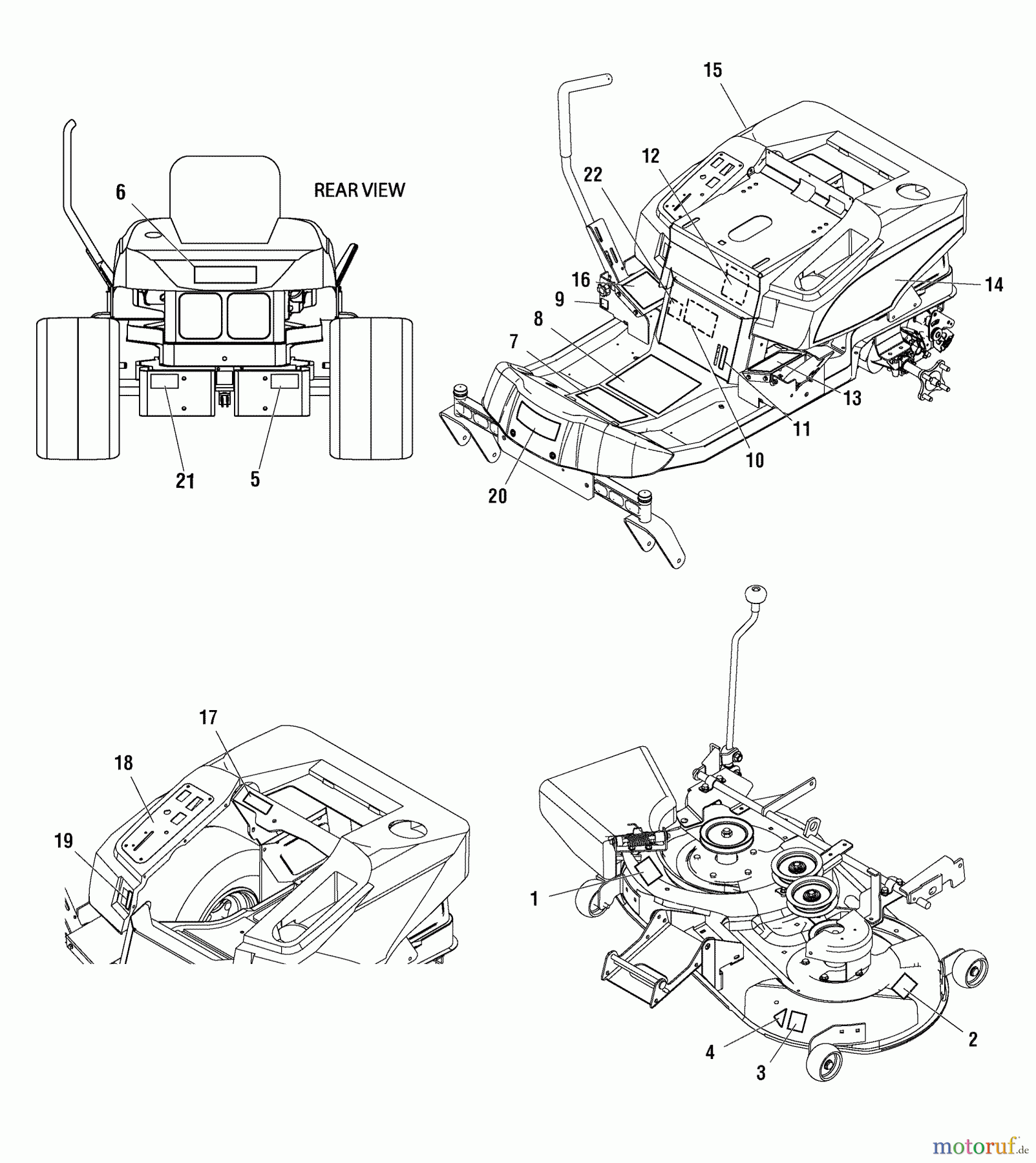 Murray Nullwendekreismäher, Zero-Turn 107.289860 (7800513) - Craftsman ZTS6000, 21HP B&S w/42
