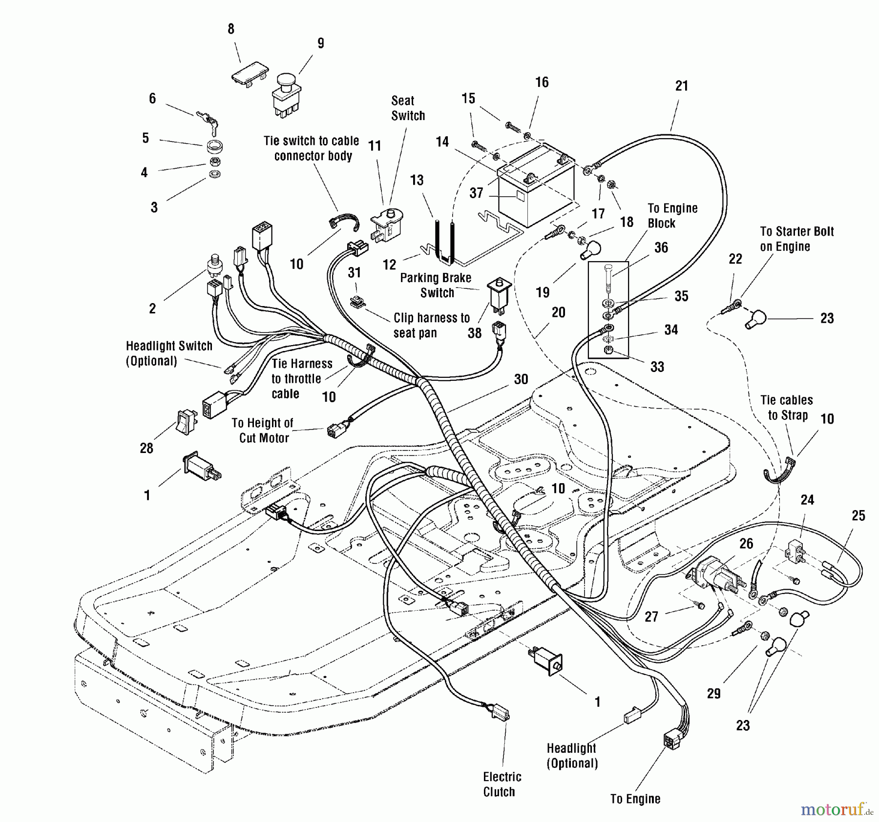 Murray Nullwendekreismäher, Zero-Turn 107.289920 (7800514) - Craftsman ZTS6000, 26HP B&S w/52