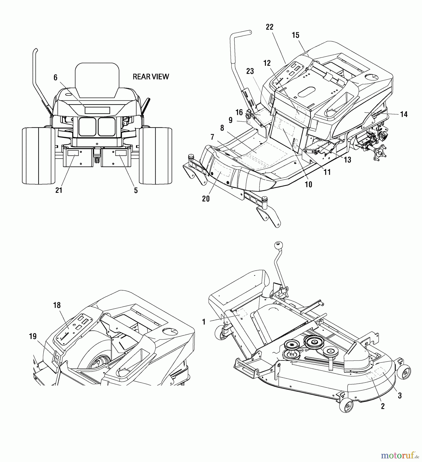 Murray Nullwendekreismäher, Zero-Turn 107.289920 (7800514) - Craftsman ZTS6000, 26HP B&S w/52