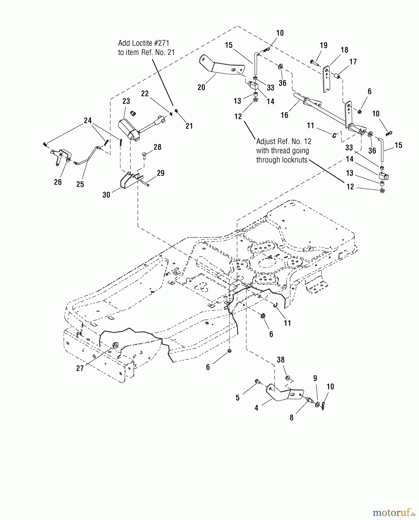 Murray Nullwendekreismäher, Zero-Turn C950-60928-0 (7800538) - Craftsman ZTS6000, 26HP B&S w/52