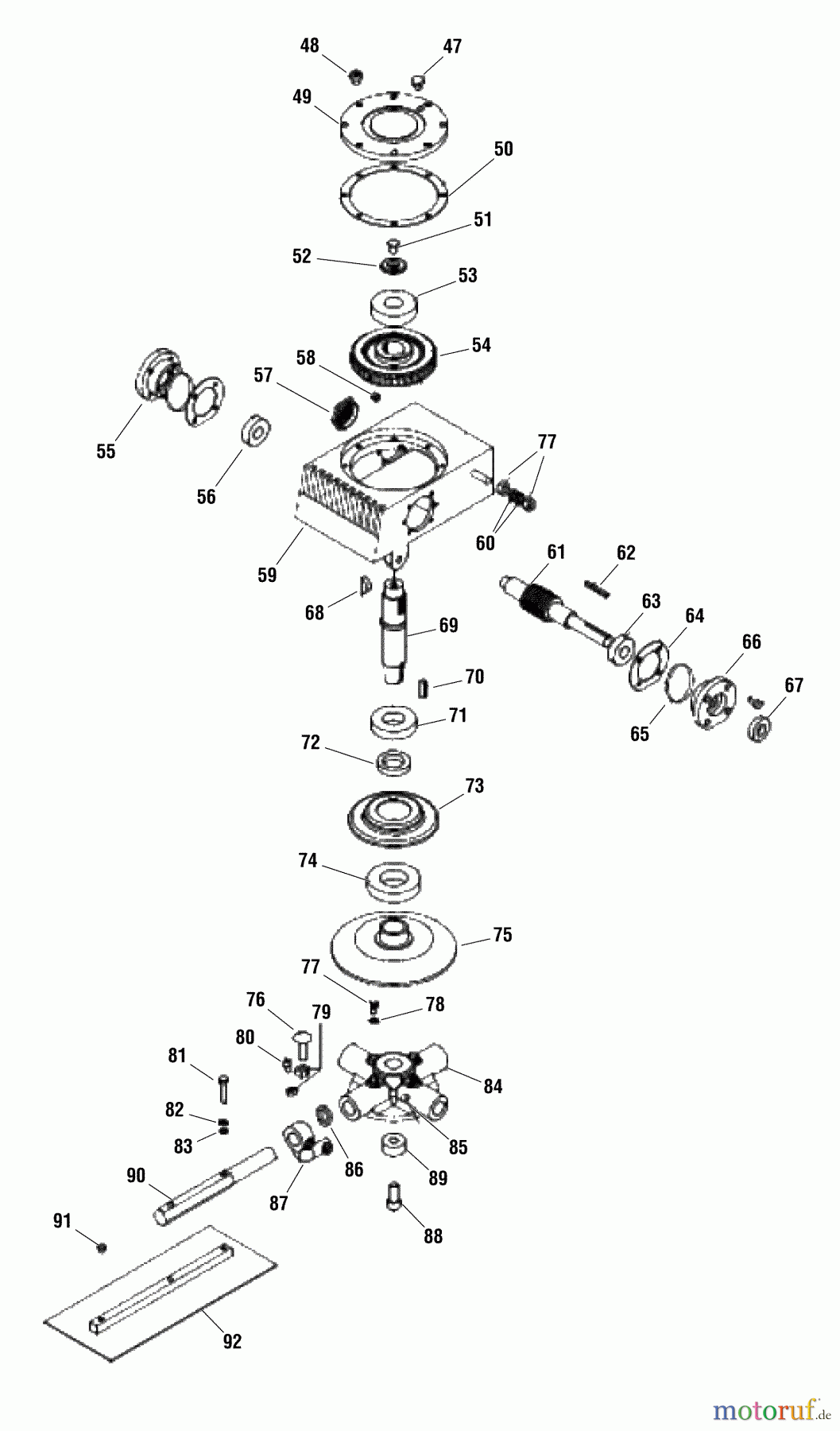 Murray Sonstiges BS436 (866027) - Briggs & Stratton Power Trowel (2011) Reduction Gearbox (866027C)