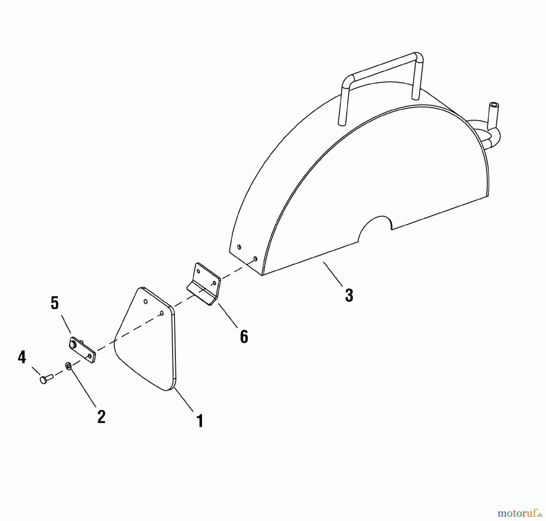 Murray Betonsägen EX14-S (866055) - Briggs & Stratton Concrete Floor Walk-Behind Saw Blade Cover Group (80003065)