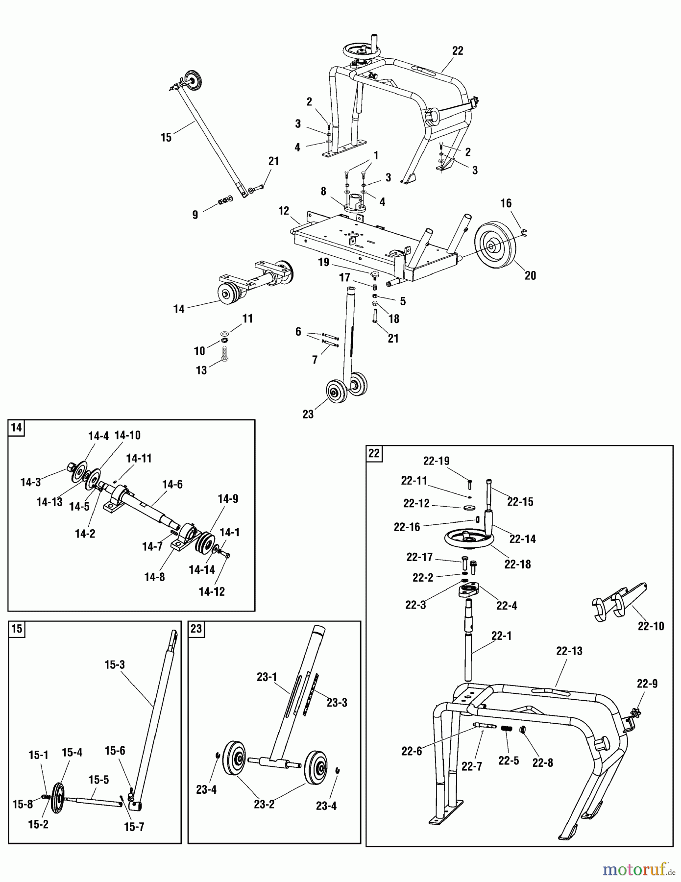 Murray Betonsägen EX14-S (866055) - Briggs & Stratton Concrete Floor Walk-Behind Saw Water Tank Frame Group (80003458)