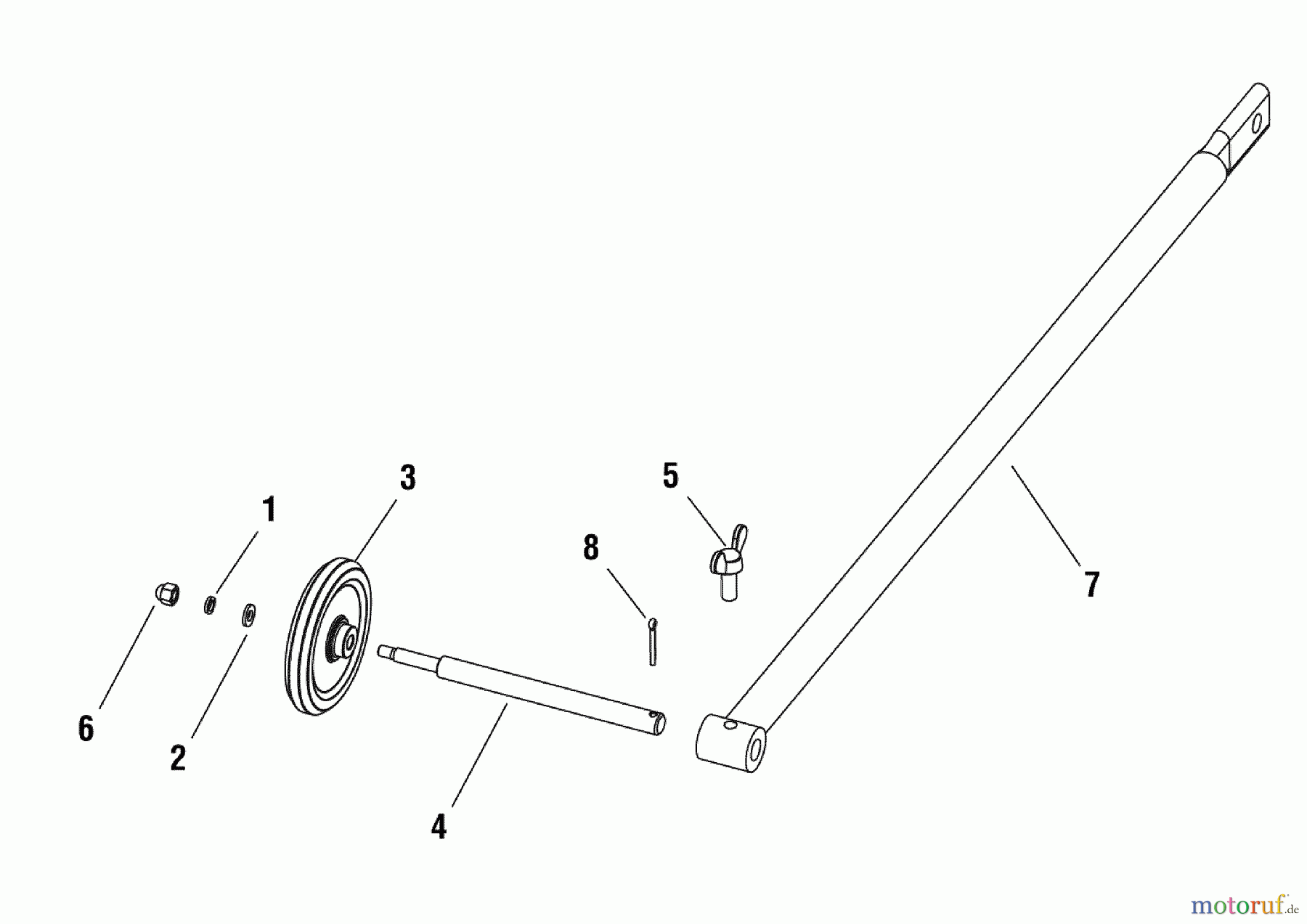 Murray Betonsägen EX20-S (866057) - Briggs & Stratton Concrete Floor Walk-Behind Saw Guide Rod Group (80003330)
