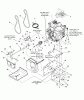 Murray 1130SE (LP1695442) - John Deere 30" Dual Stage Snow Thrower (2008) Ersatzteile Engine and Frame Group - Steerable (2987789)
