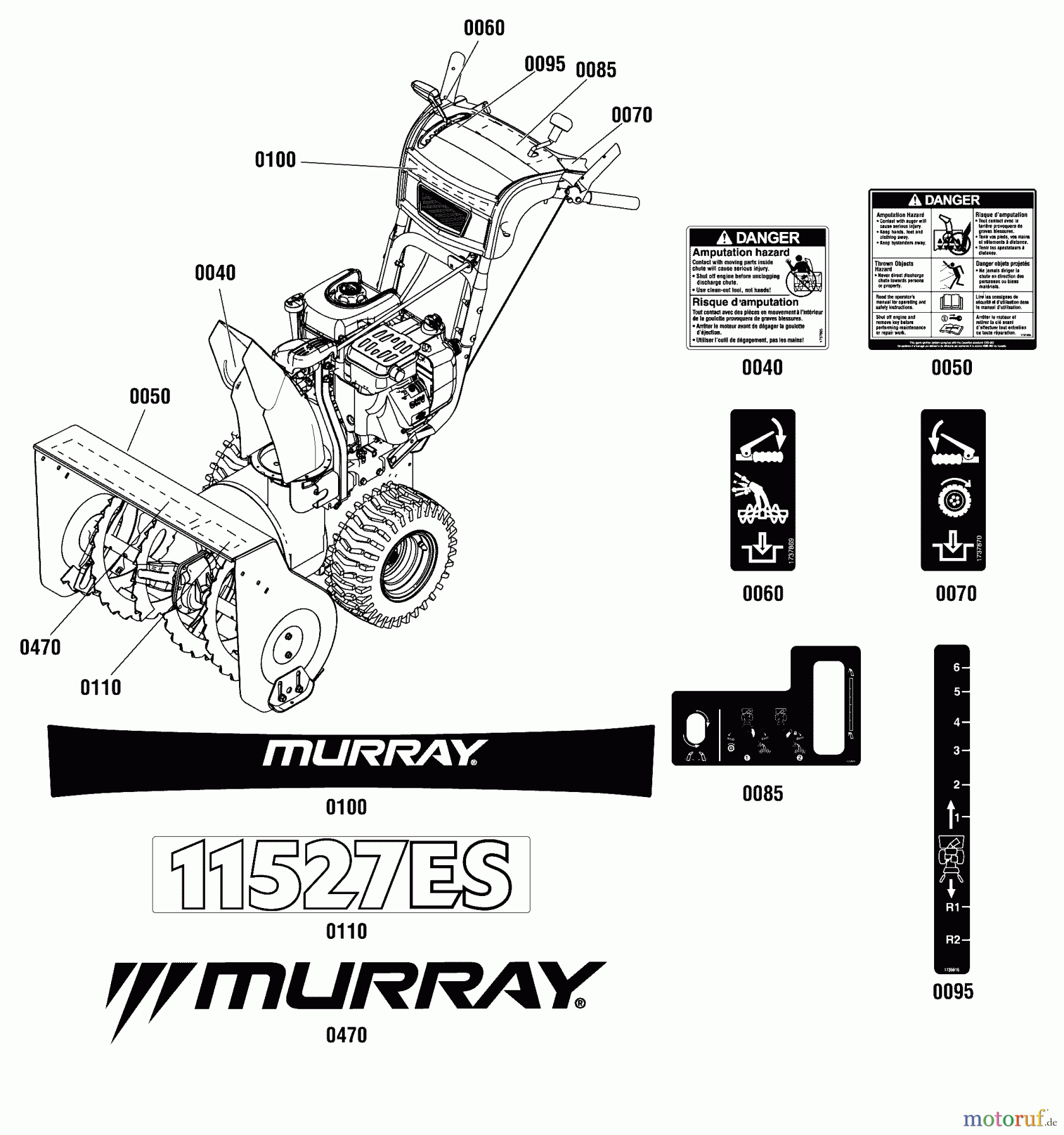 Murray Schneefräsen 11527ES (1696029) - Murray 27